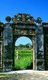 Vietnam: A doorway at the back of the Imperial City, The Citadel, Hue